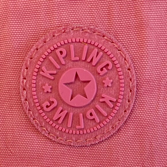 Kipling Womens Top Zip Crossbody Handbag Pink Zipper Pockets Key Fob Lined - Picture 6 of 8